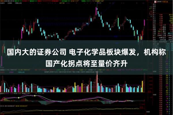 国内大的证券公司 电子化学品板块爆发，机构称国产化拐点将至量价齐升